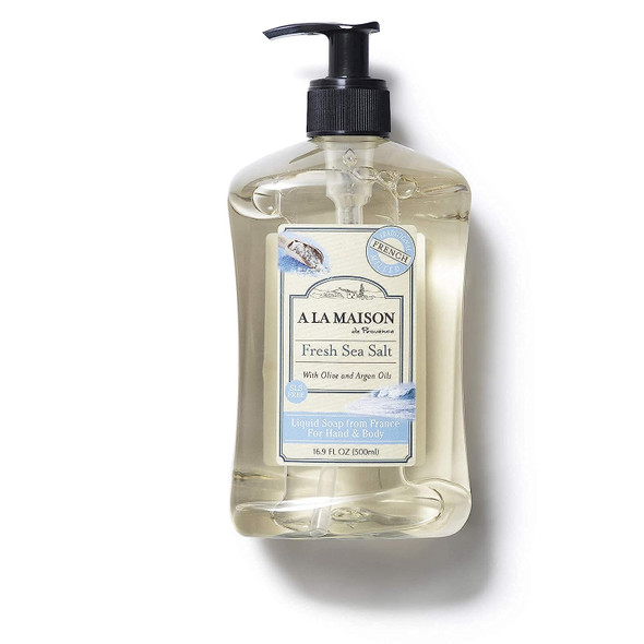 A La Maison Soap - French Liquid Hand Soap - Fresh Sea Salt, 16.9 Fl Oz (Pack of 3)