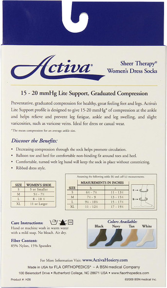Activa Sheer Therapy 15-20 mmHg Women's Sock