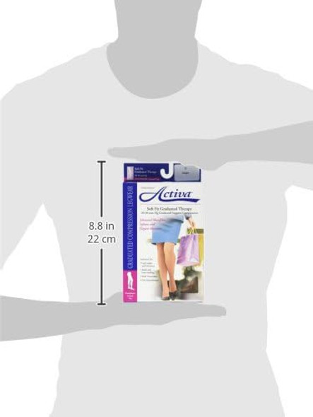 Activa Soft Fit 20-30 mmHg Panty Hose Size Queen Barely Beige, Barely Beige