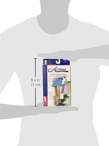 Activa Soft Fit 20-30 mmHg Panty Hose, Ivory, Extra Large
