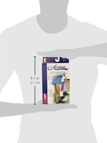 Activa Soft Fit 20-30 mmHg Panty Hose, Ivory, Large