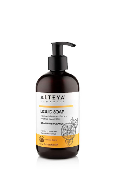 Alteya Organics Liquid Soap Grapefruit & Orange 8.5 Fl. Oz