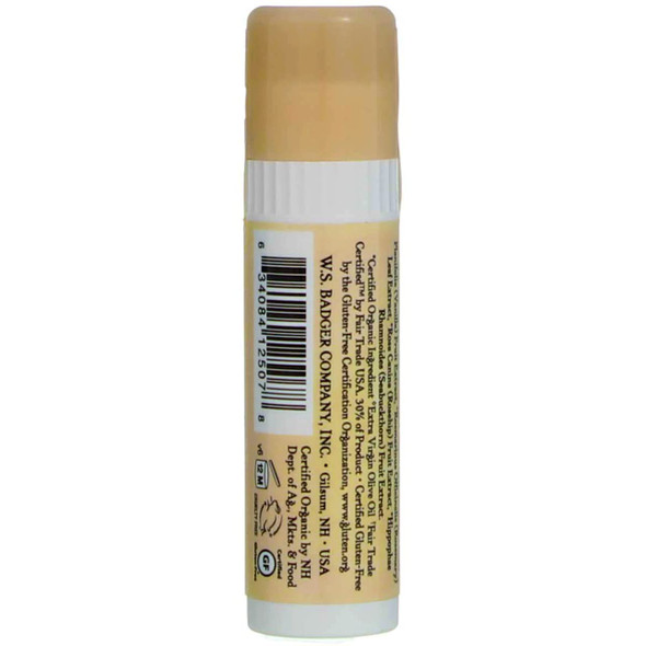 Badger Cocoa Butter Lip Balm-Vanilla Bean, 2 pack