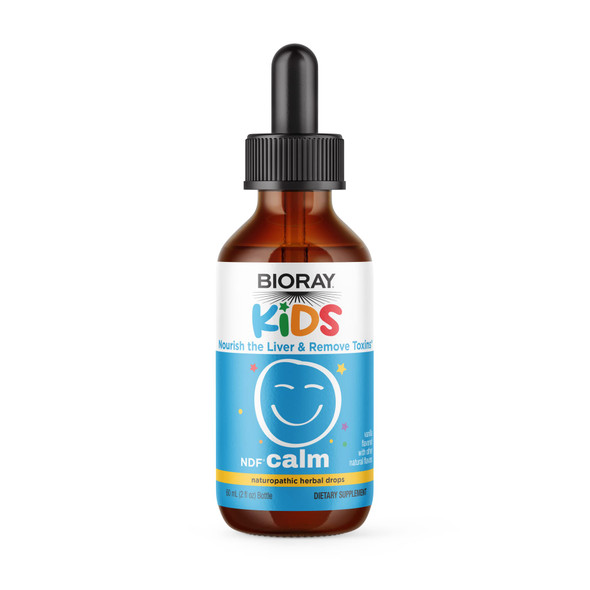 BIORAY Kids NDF Calm Vanilla - 2 fl oz - Nourish The Liver & Remove Toxins - Non-GMO, Vegan, Gluten Free - 1-2 Month Supply