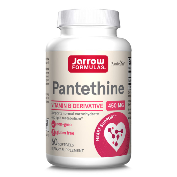 Jarrow Formulas Pantethine 450 mg - Derivative of Vitamin B5 60 Softgels
