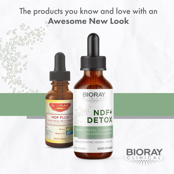 BIORAY Professional NDF Plus - 1 fl oz - Naturally Removes Toxins from The Body - Non-GMO, Vegetarian, Gluten Free