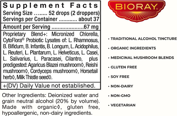 BIORAY Professional NDF Plus - 1 fl oz - Naturally Removes Toxins from The Body - Non-GMO, Vegetarian, Gluten Free