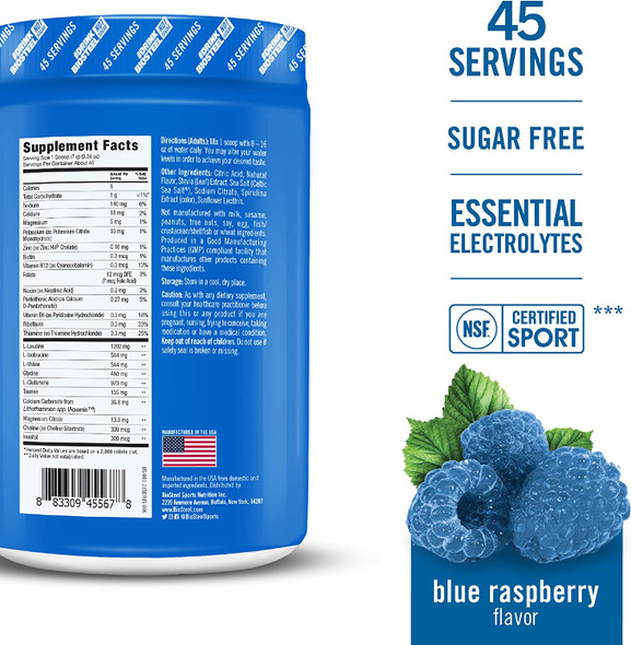 BioSteel Hydration Mix, Sugar-Free with Essential Electrolytes and B Vitamins, Blue Raspberry (Blue Raspberry, 11 Ounce (Pack of 1))