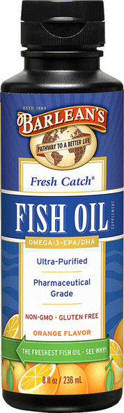 Barlean's Organic Oils Fresh Catch® Orange Flavor Fish Oil