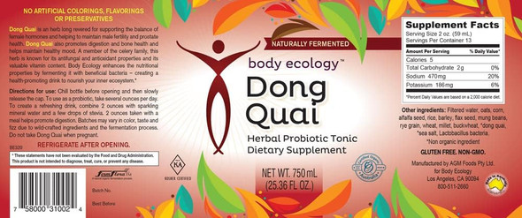 Body Ecology Dong Quai Probiotic Liquid