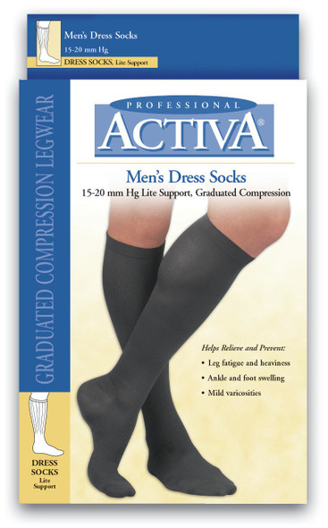 BSN Medical H2503 ACTIVA Sock, Knee High, 15-20 mmHg, Large, Tan