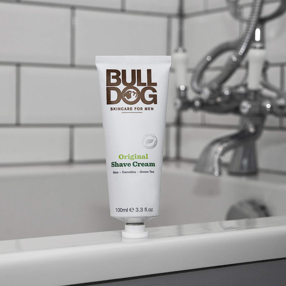 Bulldog Mens Skincare and Grooming Original Shave Cream, 3.3 Ounce