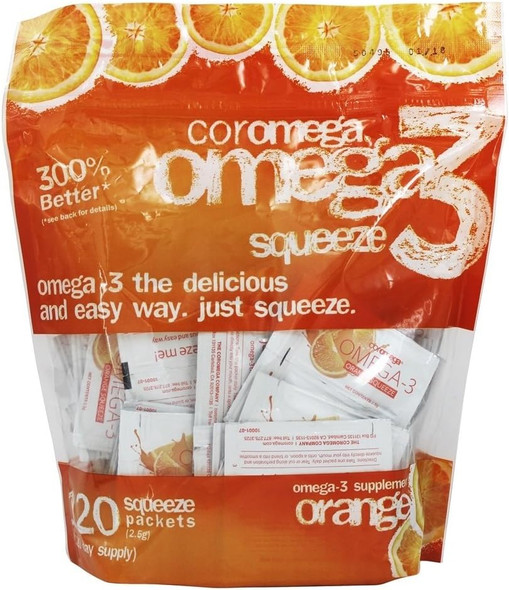 Coromega - Omega-3 Squeeze Orange - 120 Packet(s)