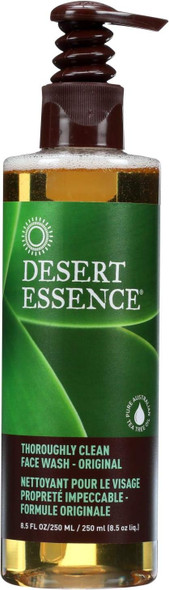 Desert Essence Thoroughly Clean Face Wash, 8 Ounce - 6 per case.