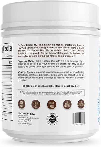 Divine Health Keto Zone Chocolate Collagen Powder