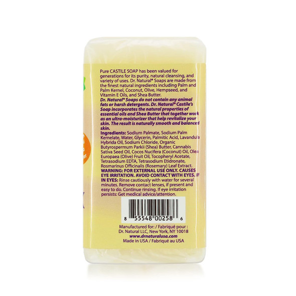 Dr. Natural Lavender Castile Bar Soap 2 Pack, 226 GR