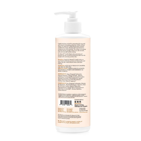 Dr. Natural Shea Butter Castile Body Lotion, 473 ML