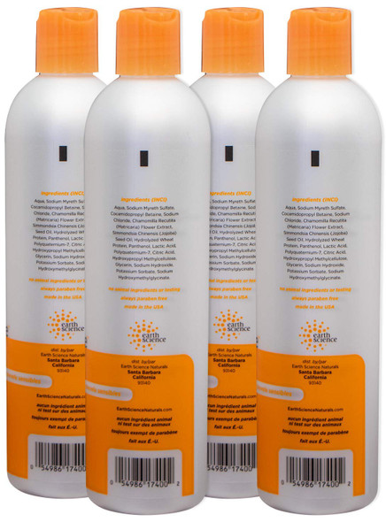 Earth Science Fragrance Free Shampoo - 12 Ounce (Pack of 4)