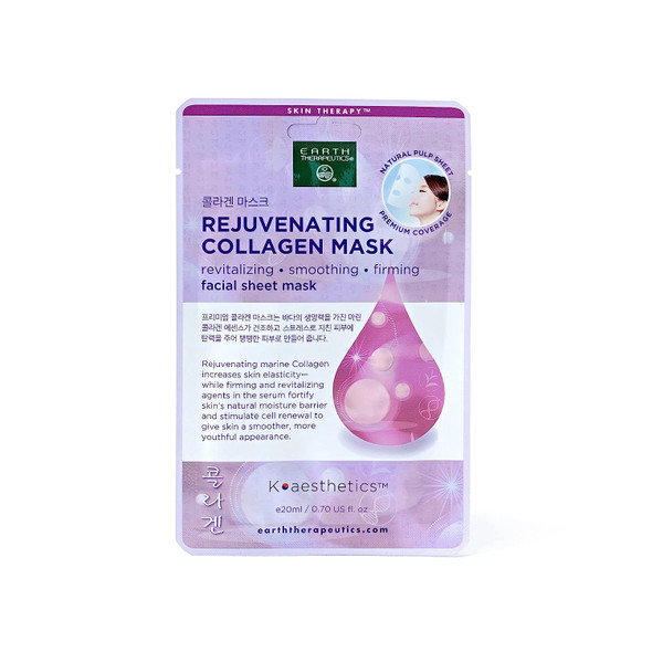 Earth Therapeutics 5 pack Rejuvenating Collagen Face Masks