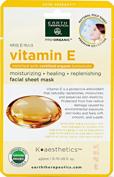 Earth Therapeutics 5-pk. Vitamin E Face Masks
