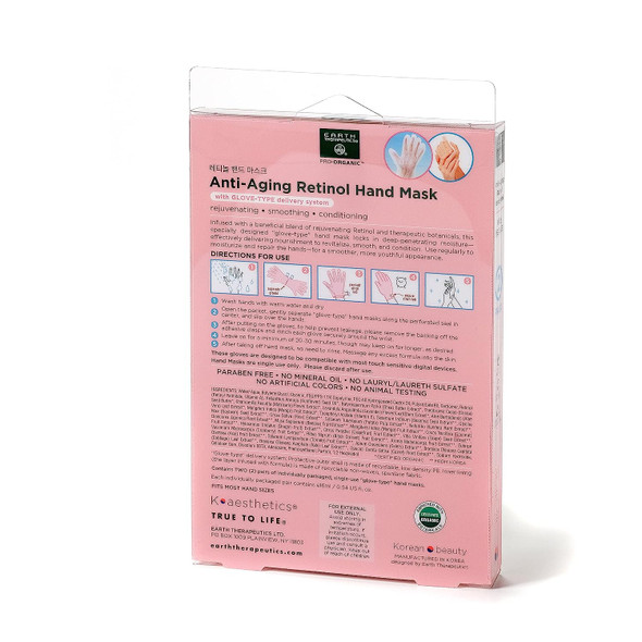 Earth Therapeutics Retinol Hand Mask 2 Pack