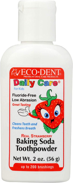 Eco-Dent Toothpowder for Kids, Strawberry 2 oz