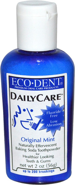 Eco-Dent, Daily Care, Baking Soda Toothpowder, Original Mint, 2 oz (56 g)(pack of 3)