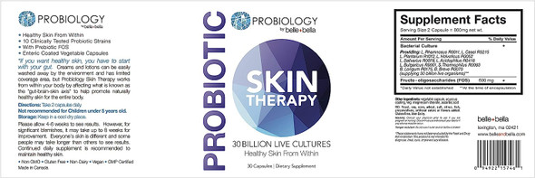 Probiotic Skin Therapy for Clear Skin with Prebiotic