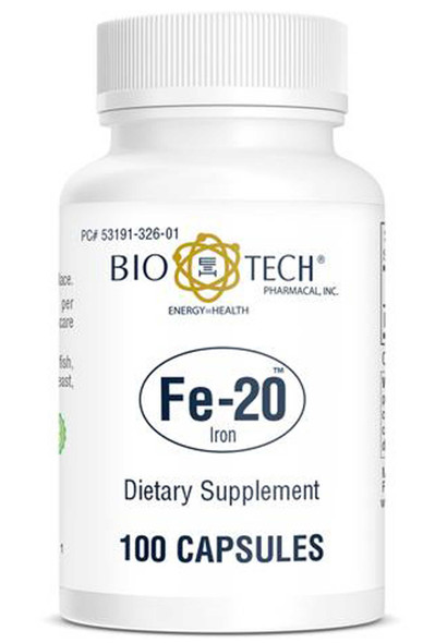 Bio-Tech Pharmacal Fe-20 Ferrous Gluconate