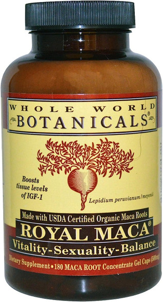 Whole World Botanicals - Royal Maca for Menopause 120 Gel Capsules