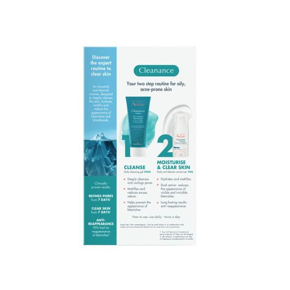 Avene Cleanance Anti-Blemish 2 Step Routine Kit Avene Cleanance Anti-Blemish 2 Step Routine Kit