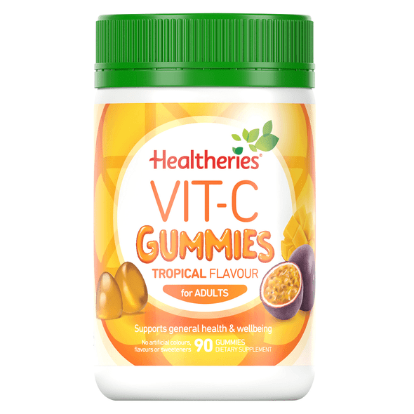 Healtheries Vit-C Gummies Tropical Flavour For Adults 90's