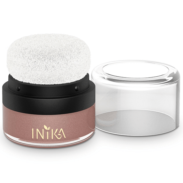 Inika Organic Mineral Blusher Puff Pot - Rosy Glow