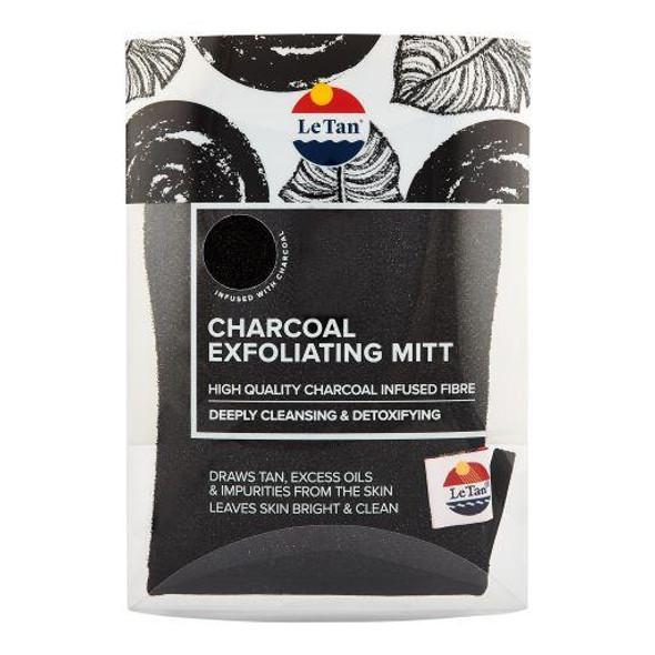 Le Tan Activated Charcoal Exfoliating Mitt