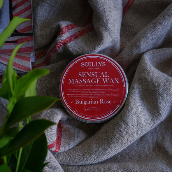 SCULLYS Bulgarian Rose Sensual Massage Wax 130g