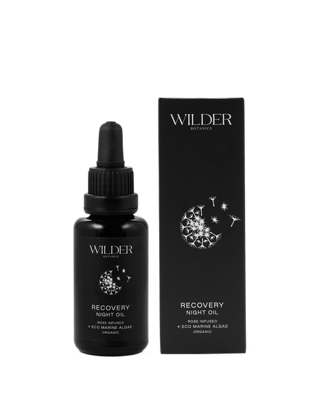 Wilder Botanics Recovery Night Oil with Rose+Eco Marine Algae 30ml