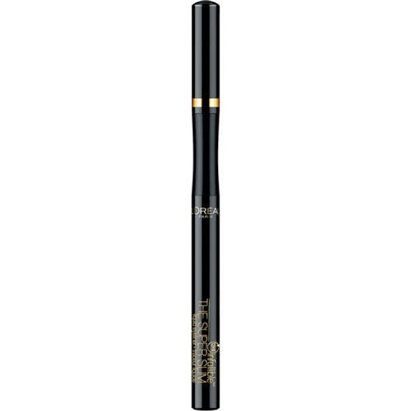 L'Oreal Paris Makeup Infallible Super Slim Long-Lasting Liquid Eyeliner, Ultra-Fine Felt Tip, Quick Drying Formula, Glides on Smoothly, Black, Pack of 1