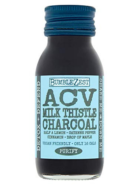 BumbleZest Detox & Defend ACV Charcoal & Milk Thistle 90ml