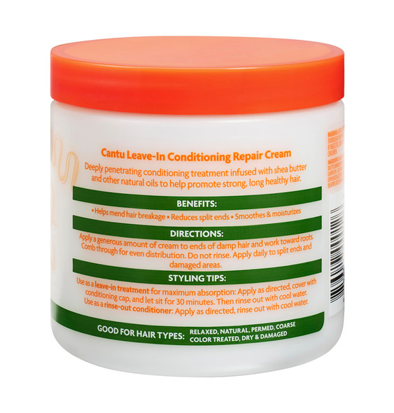 Cantu Leave-In Conditioning Repair Cream with Shea Butter 16 oz