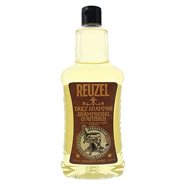 Reuzel - Daily Shampoo - Cleanses the Hair and Scalp Without Over Drying - Adds Shine - Moisturizing - Strengthening - Degreasing - 33.81 oz/1000 ml