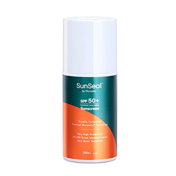SunSeal Sun Lotion 50SPF 200ml Lasts for 3 Days Waterproof Sweat Resistant Child Safe