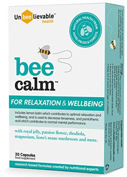 UnBEElievable Health Bee Calm Relaxation and Wellbeing Support - 20 Capsules