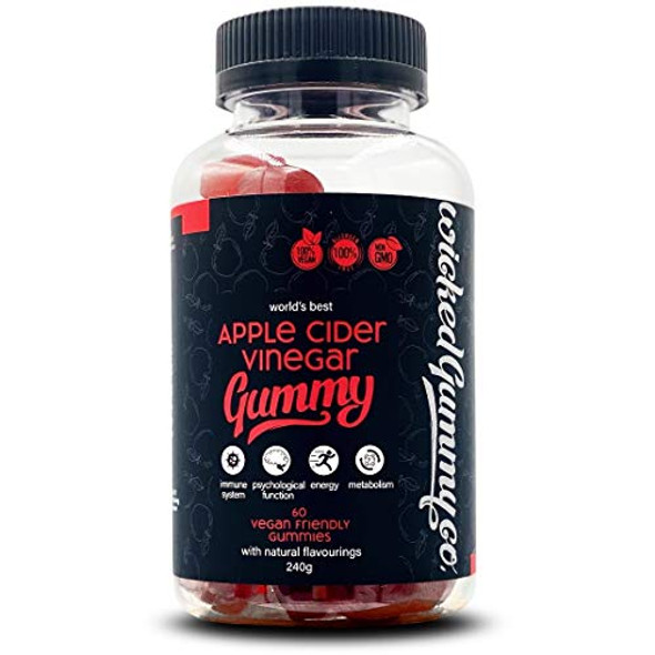 Wicked Gummy Co . Apple Cider Vinegar Gummy Vitamins 60 Gummies