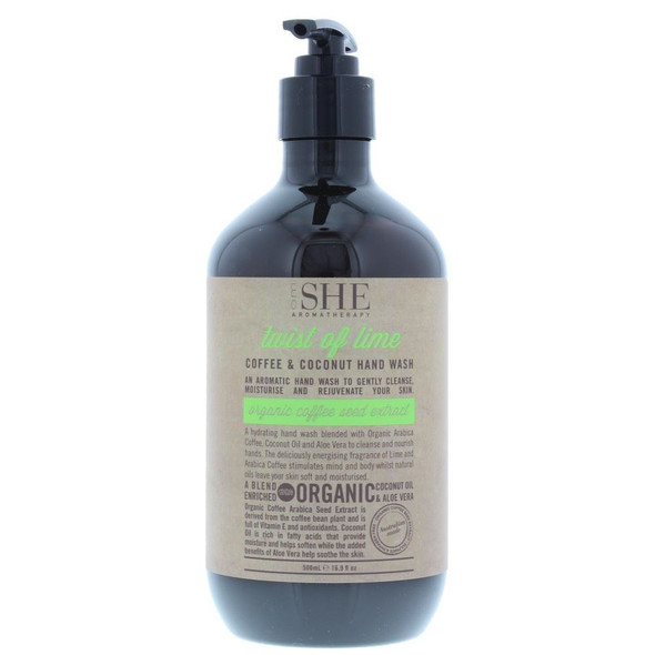 Om She Aromatherapy Coffee And Coconut Hand Washtwist Of Lime 500ml