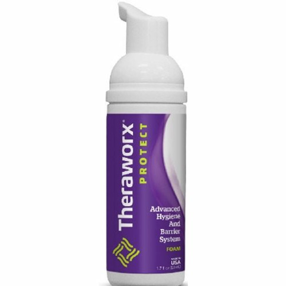 Rinse-Free Body Wash Theraworx Protect Foaming 2 oz. Pump Bottle Lavender Scent Lavender Scent Case of 48 By Avadim