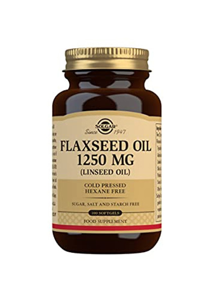 Solgar Flaxseed Oil 1250 mg Softgels - Pack of 100