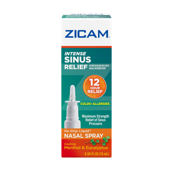 Zicam Intense Sinus Relief No-Drip Liquid Nasal Gel 0.5 oz By Zicam