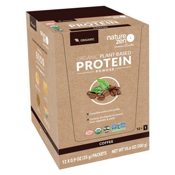 Organic Plant Protein Coffee 12 Packets By Nature Zen