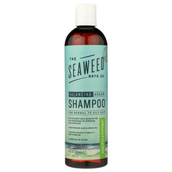 Argan Shampoo Eucalyptus & Peppermint 12 Oz By Sea Weed Bath Company