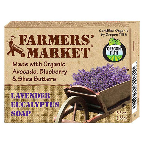 Moisturizing Bar Soap Lavender & Eucalyptus 3.5 oz By Farmers market